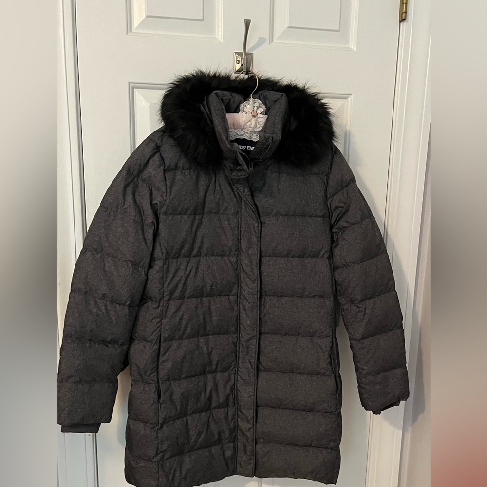 Gray Lands End Parka NWT